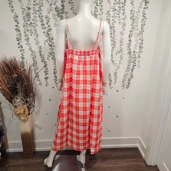 Show Me Your MuMu Oasis Midi Dress In Picnic Plaid Sz XL - Picture 7 of 12